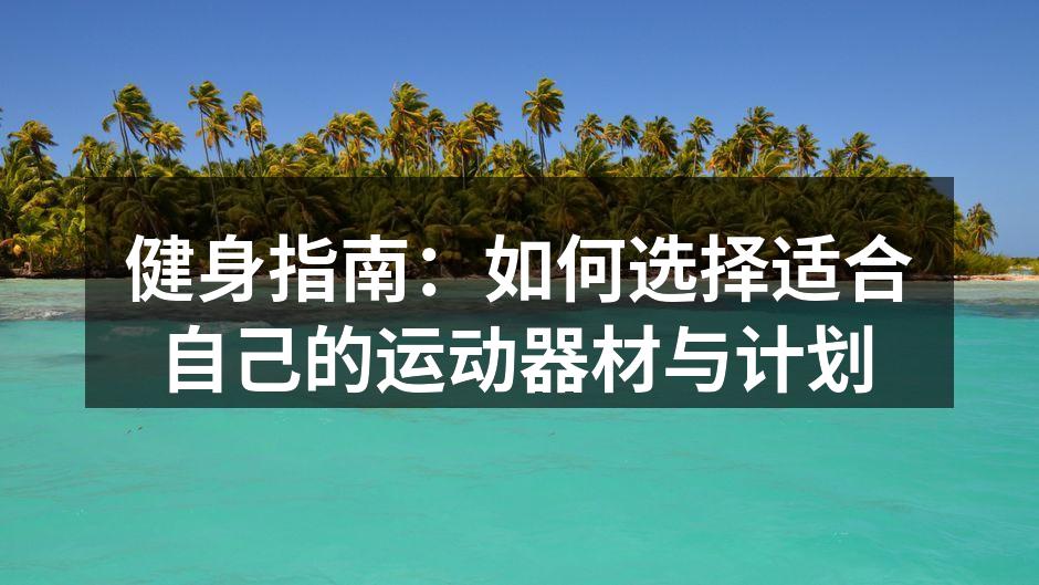 多样化的健身器材选择